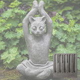 Campania Yoga Cat Garden Statue - A-537