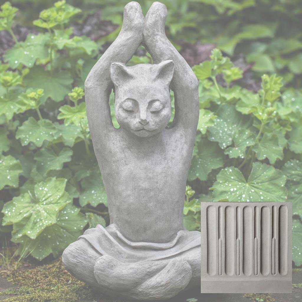 Campania Yoga Cat Garden Statue - A-537