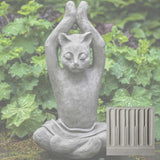 Campania Yoga Cat Garden Statue - A-537