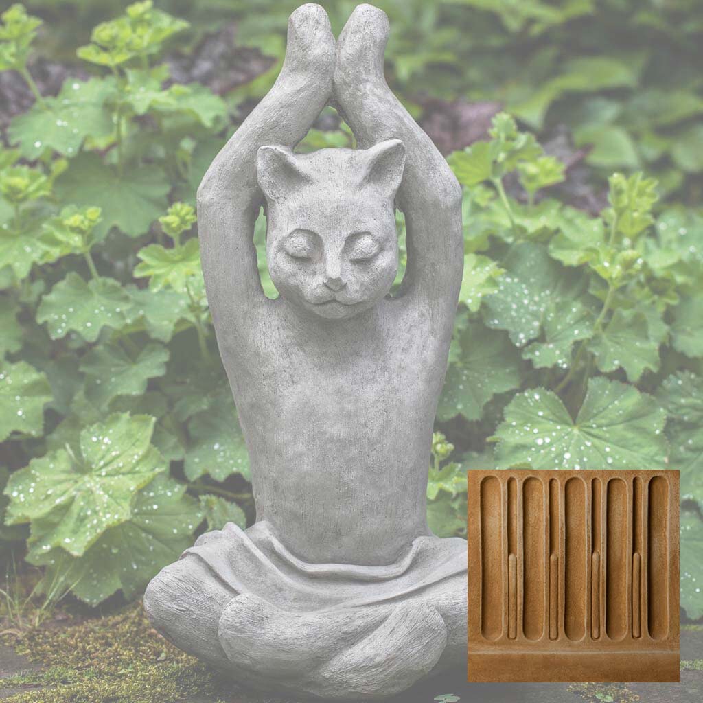Campania Yoga Cat Garden Statue - A-537