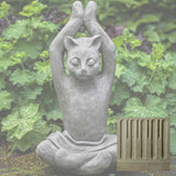 Campania Yoga Cat Garden Statue - A-537