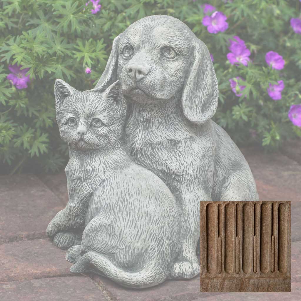 Campania Fur-Ever Friends Garden Statue - A-541