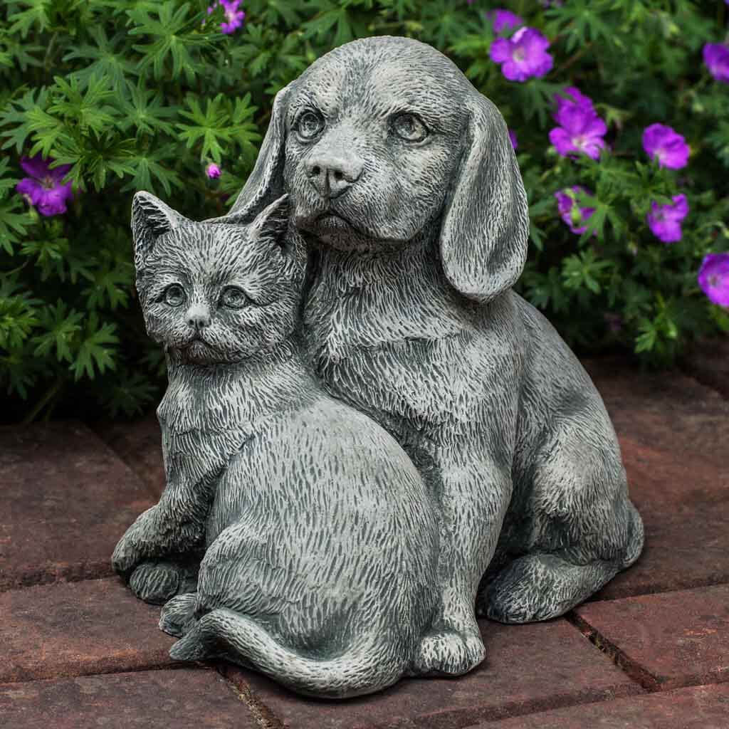 Campania Fur-Ever Friends Garden Statue - Thumbnail 2