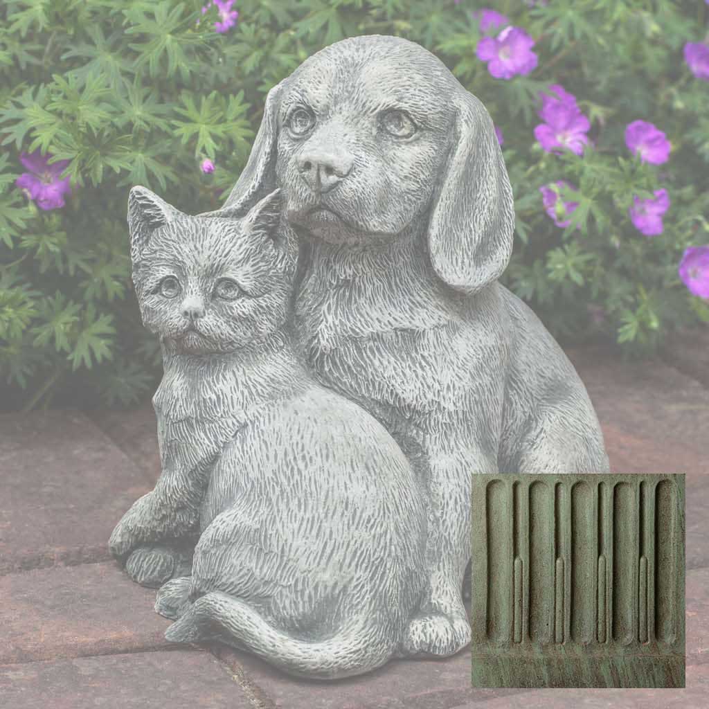 Campania Fur-Ever Friends Garden Statue - A-541