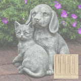 Campania Fur-Ever Friends Garden Statue - A-541