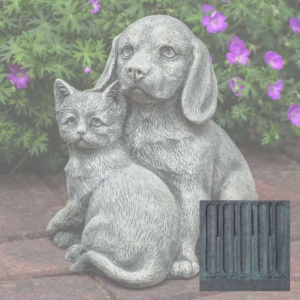 Campania Fur-Ever Friends Garden Statue - A-541