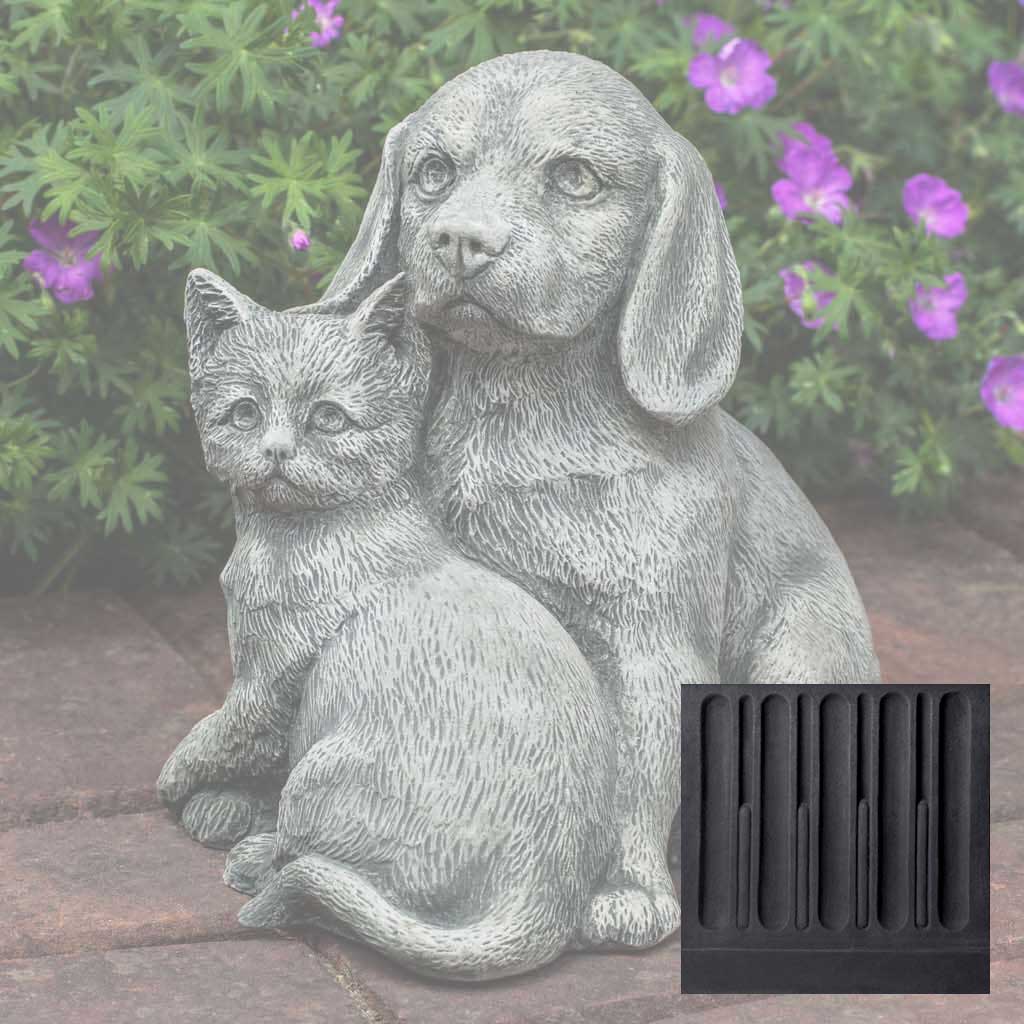 Campania Fur-Ever Friends Garden Statue - A-541