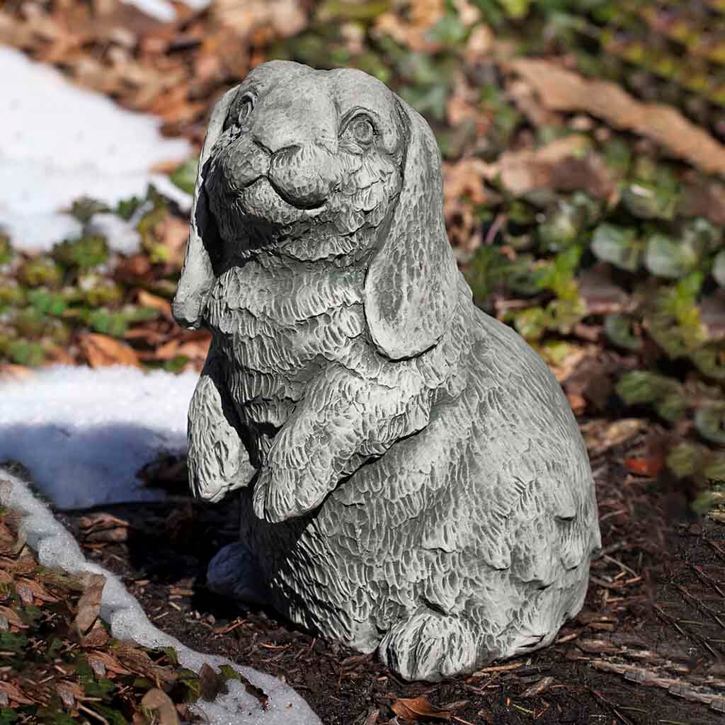 Campania Lop-Eared Standing Bunny Garden Statue - A-568