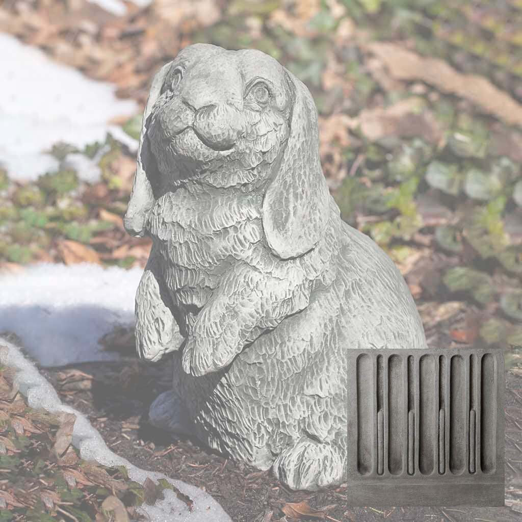 Campania Lop-Eared Standing Bunny Garden Statue - A-568