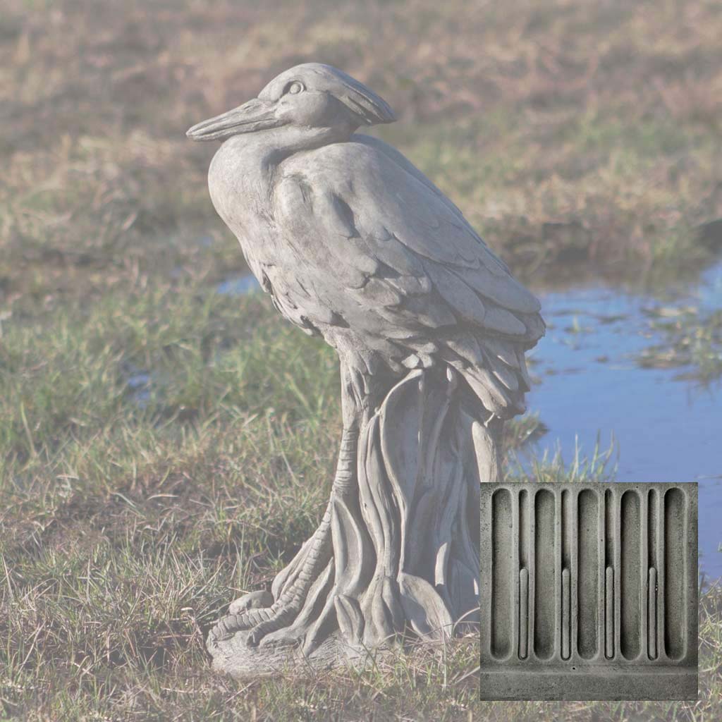 Campania Egret Garden Statue - A-572