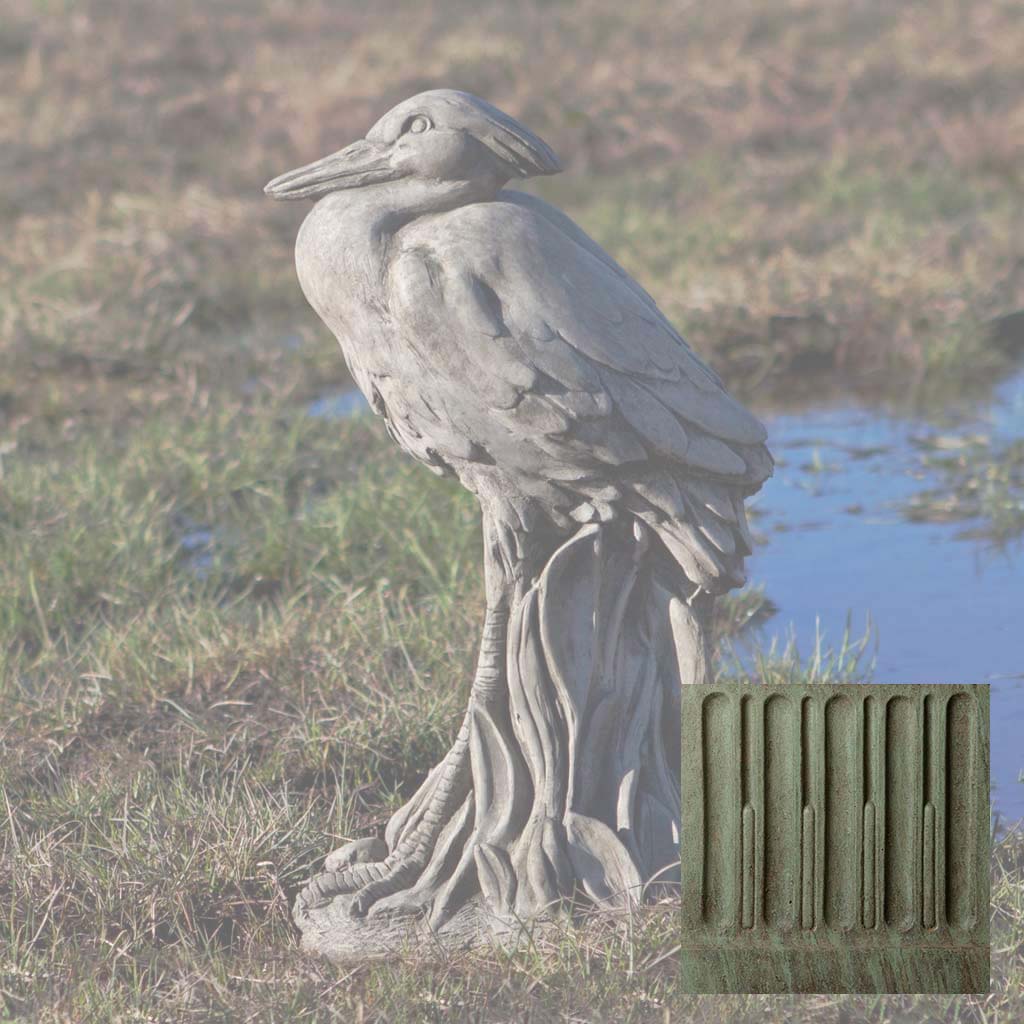 Campania Egret Garden Statue - A-572