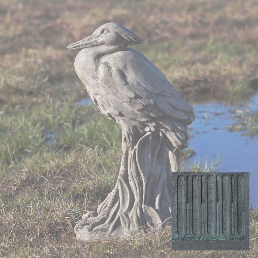 Campania Egret Garden Statue - A-572