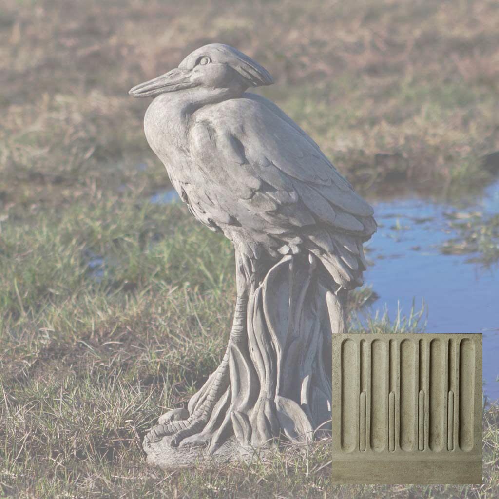 Campania Egret Garden Statue - A-572
