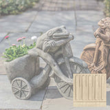 Campania Tricycle Frog Planter Garden Statue - A-588