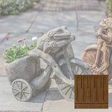 Campania Tricycle Frog Planter Garden Statue - A-588