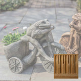 Campania Tricycle Frog Planter Garden Statue - A-588