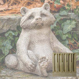 Campania Ricky Racoon Garden Statue - A-599