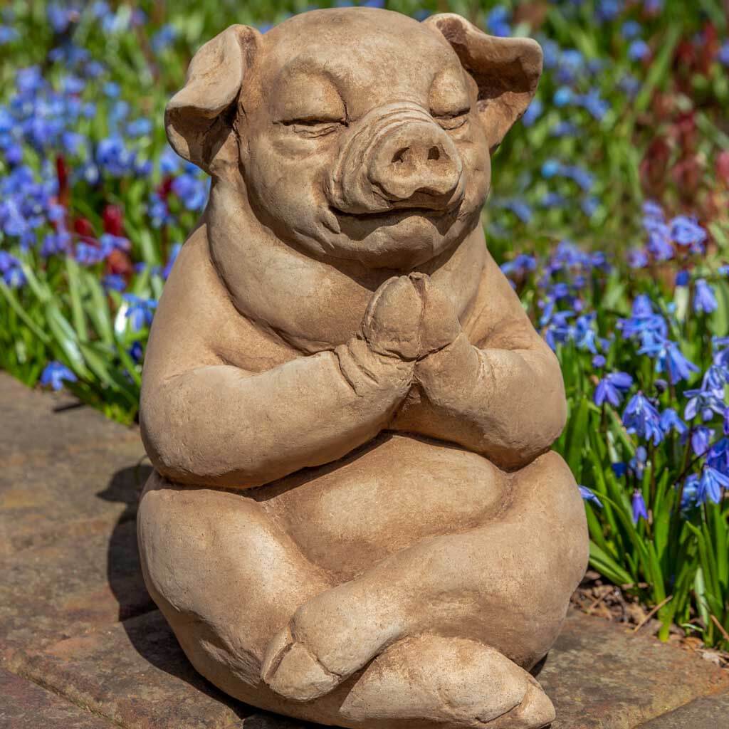 Campania Zen Pig Garden Statue - A-604
