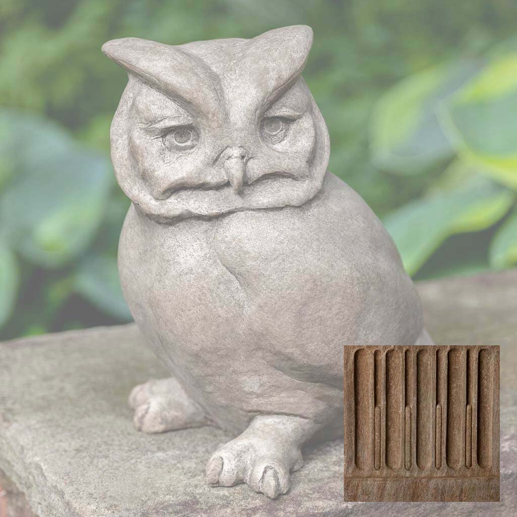 Campania Hoot Owl Garden Statue - A-610