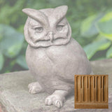 Campania Hoot Owl Garden Statue - A-610