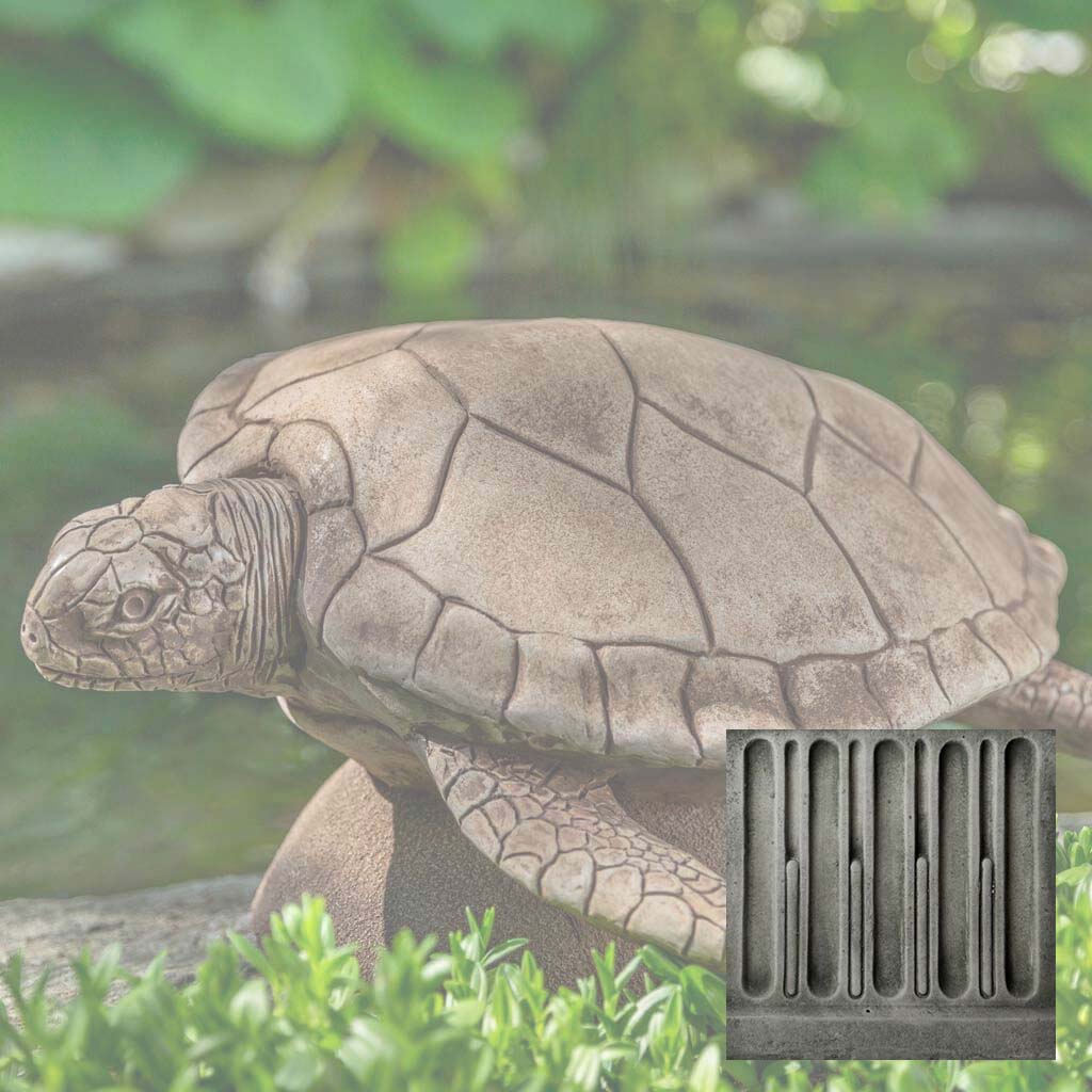 Campania Large Sea Turtle Garden Statue - A-614