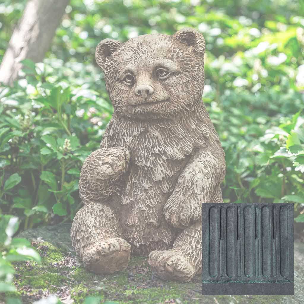 Campania Bear Cub Garden Statue - A-625
