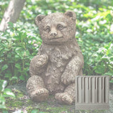 Campania Bear Cub Garden Statue - A-625