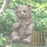 Campania Bear Cub Garden Statue - A-625