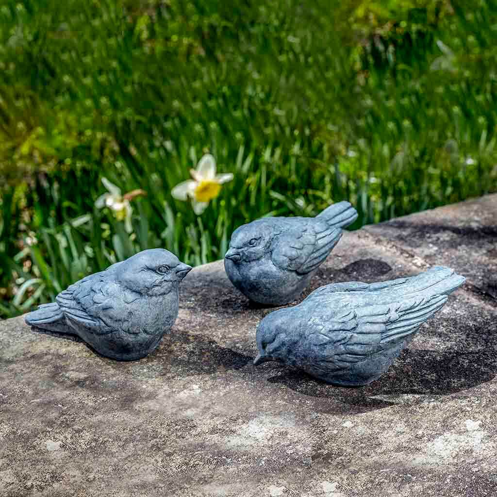 Campania Trio d'Oiseaux Garden Statue - A-631