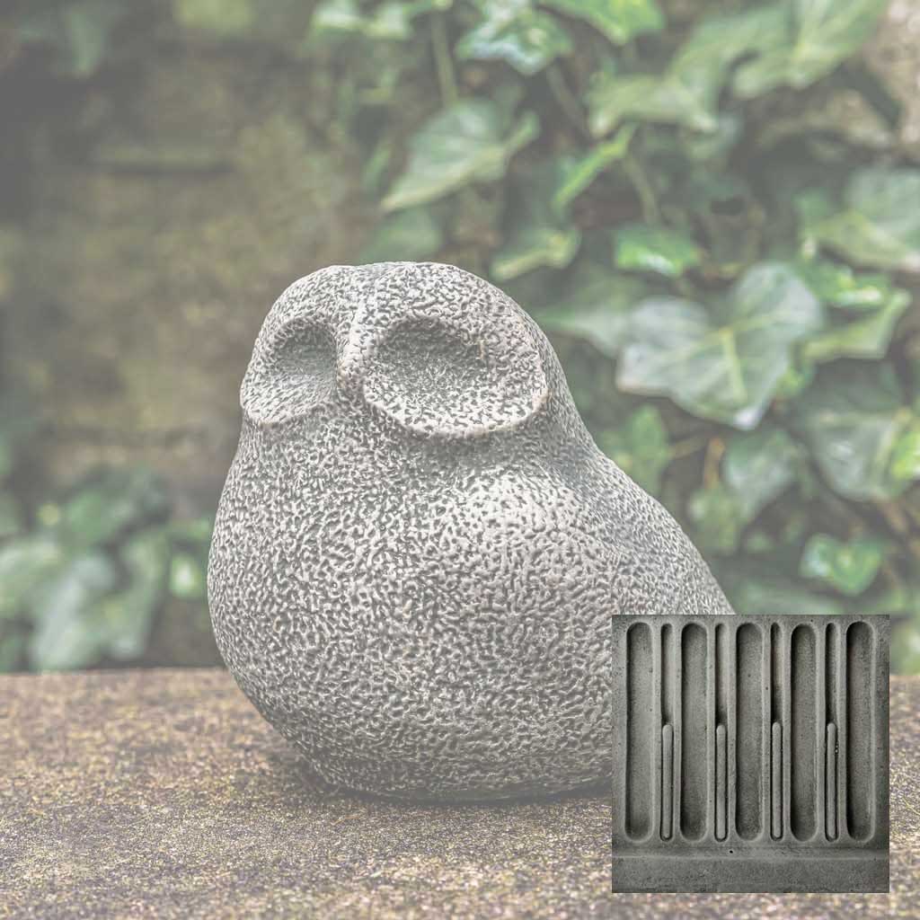 Campania Stone Owl Garden Statue - A-636
