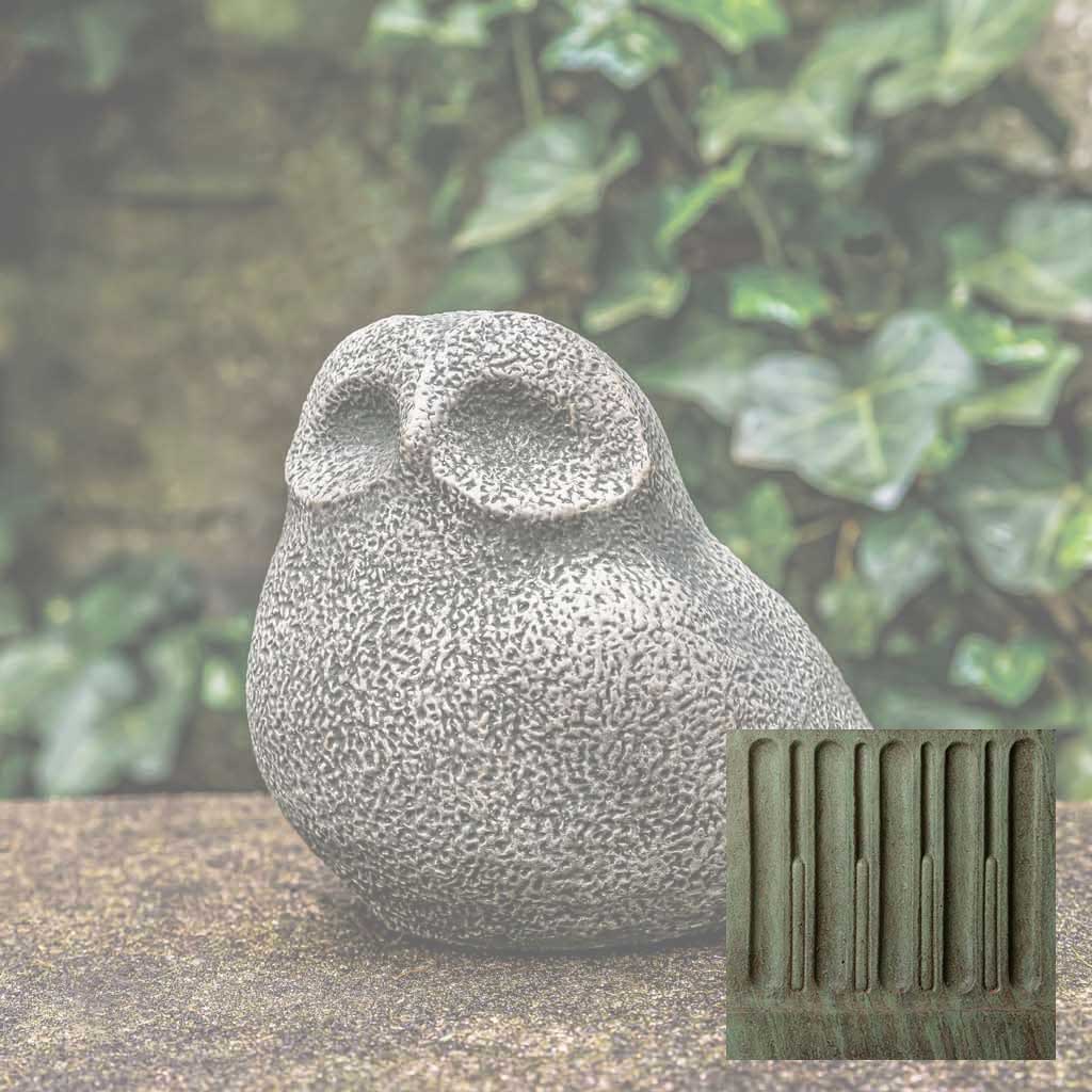 Campania Stone Owl Garden Statue - A-636