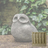 Campania Stone Owl Garden Statue - A-636