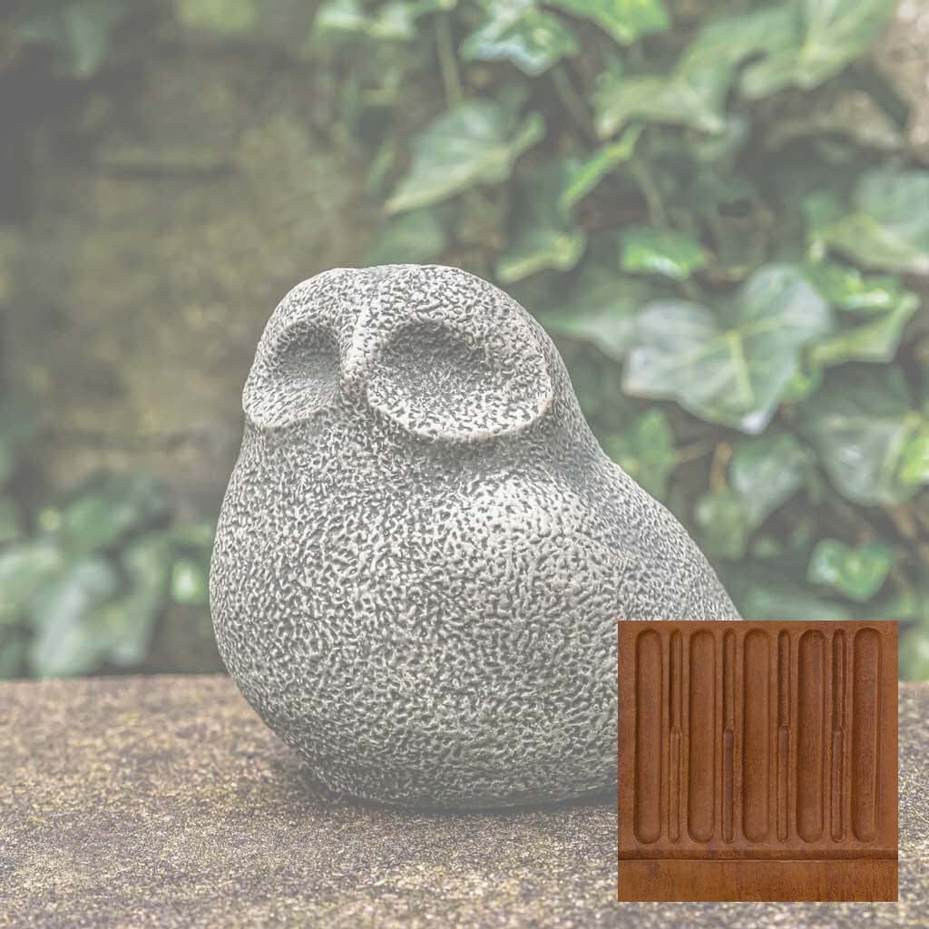 Campania Stone Owl Garden Statue - A-636