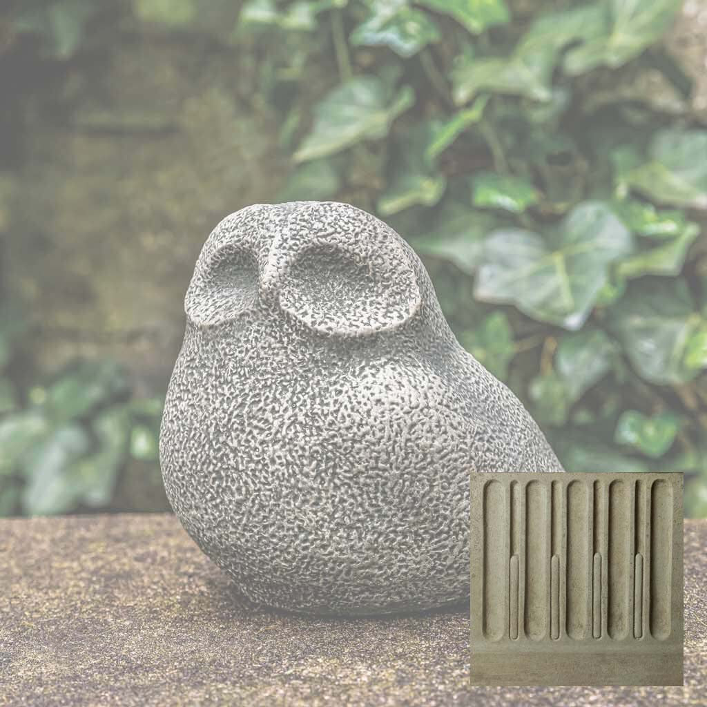 Campania Stone Owl Garden Statue - A-636