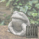 Campania Stone Frog Garden Statue - A-637
