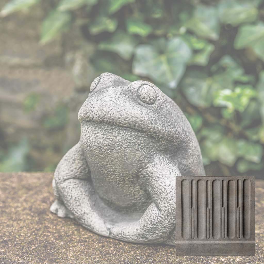 Campania Stone Frog Garden Statue - A-637