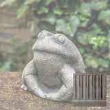 Campania Stone Frog Garden Statue - A-637