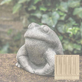 Campania Stone Frog Garden Statue - A-637