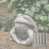 Campania Stone Frog Garden Statue - A-637