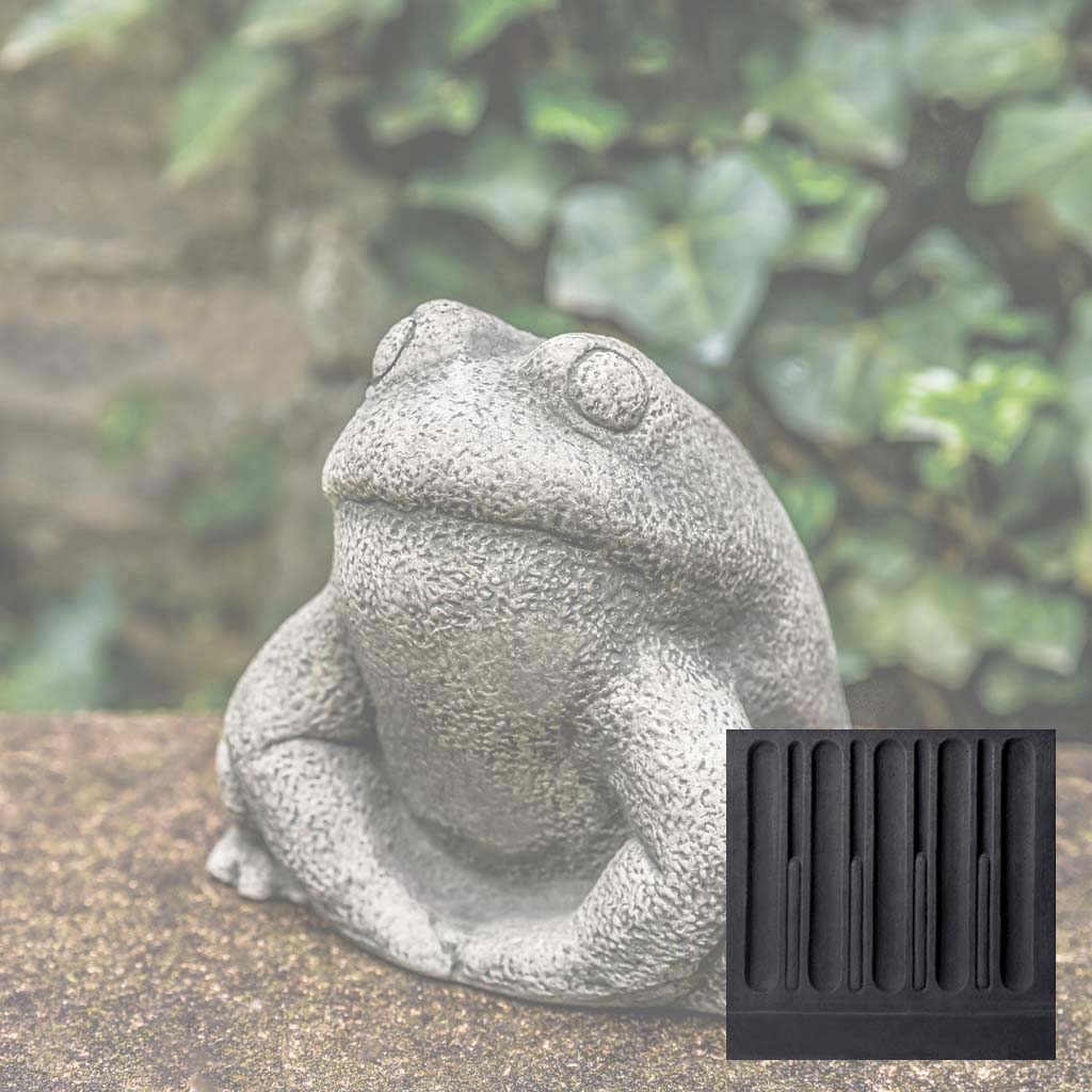Campania Stone Frog Garden Statue - A-637