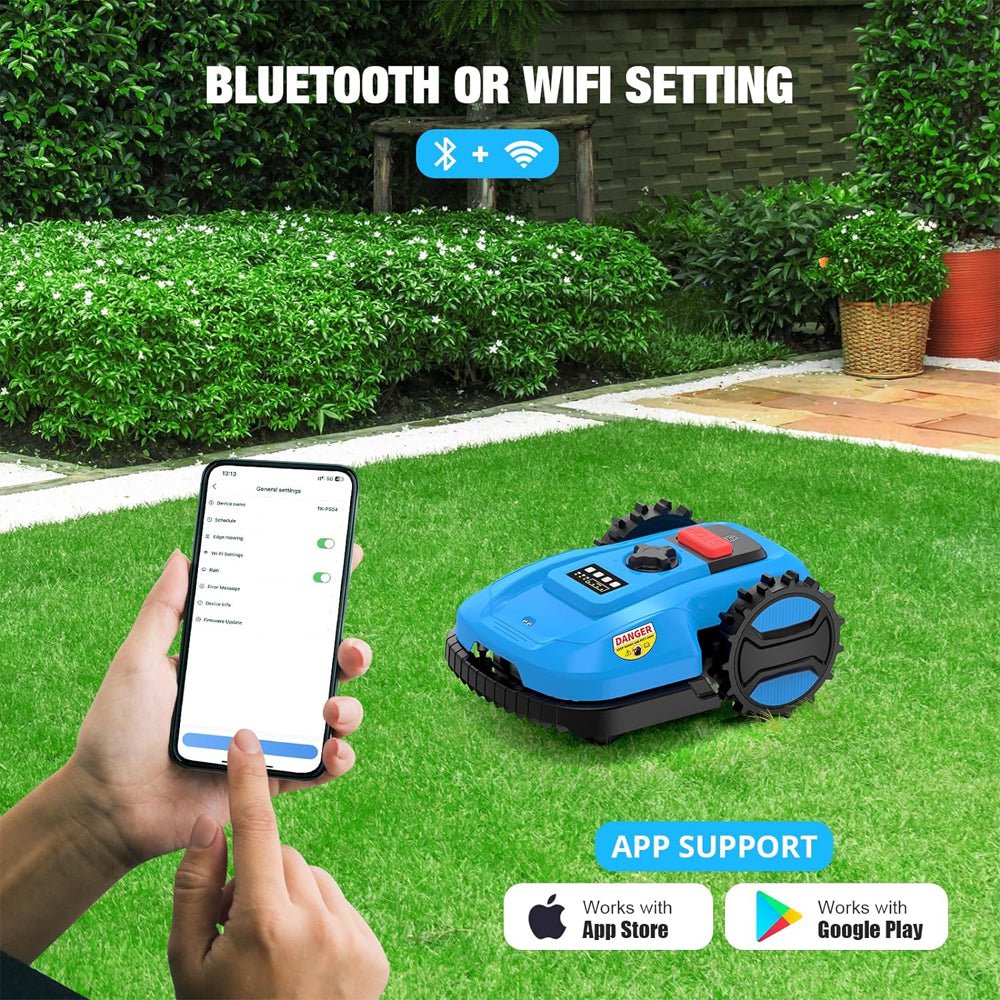 ACM 20V/4.0AH Smart Self-Charging Powerful Electric Automatic Lawn Mower With App Control (92468315)