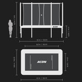 ACON 13 HD PRO Rectangular Trampoline with Net and Ladder