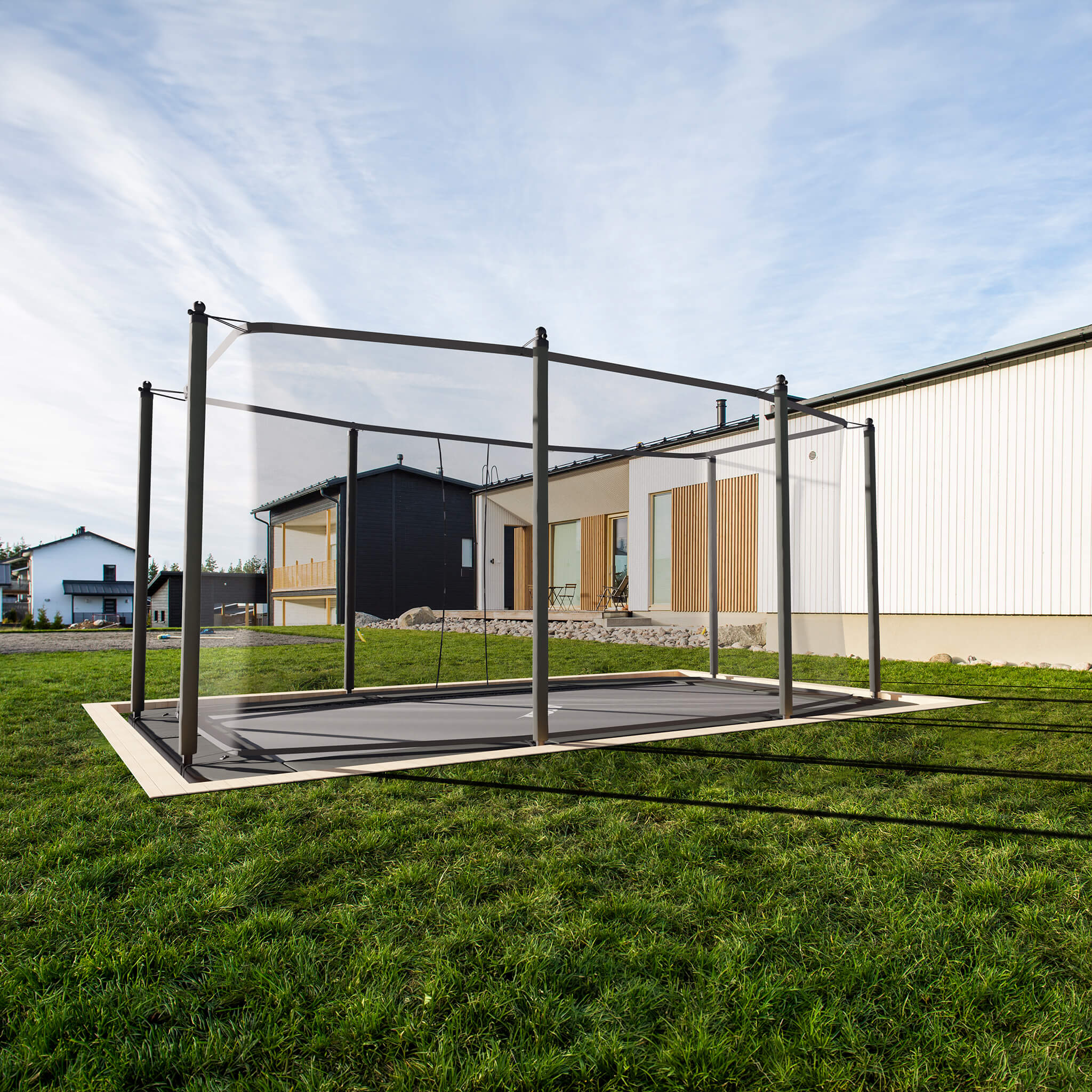 ACON Air 13 Sport HD Performance Rectangular Trampoline with Net and Ladder