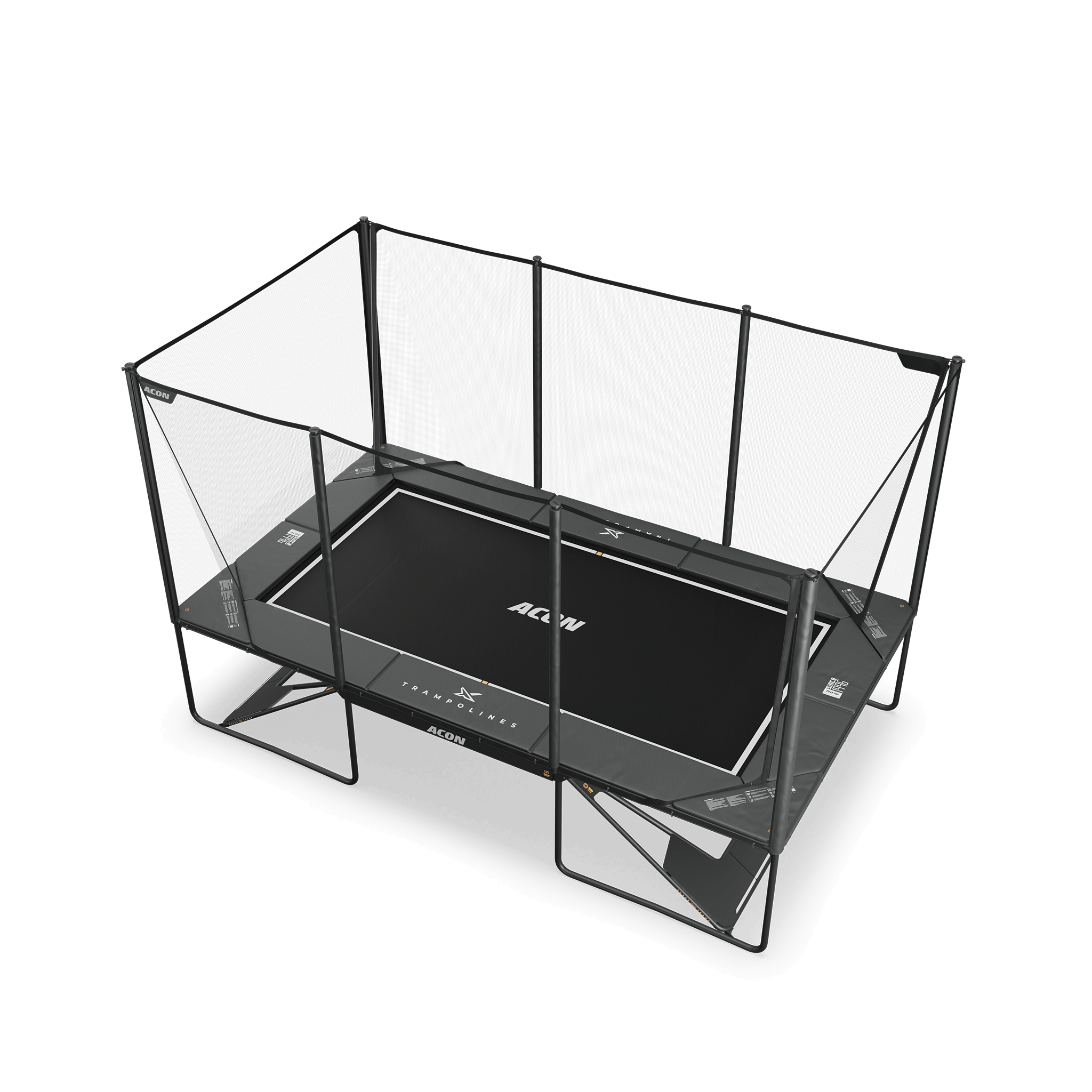 ACON X 17ft Rectangular Trampoline with Net and Ladder
