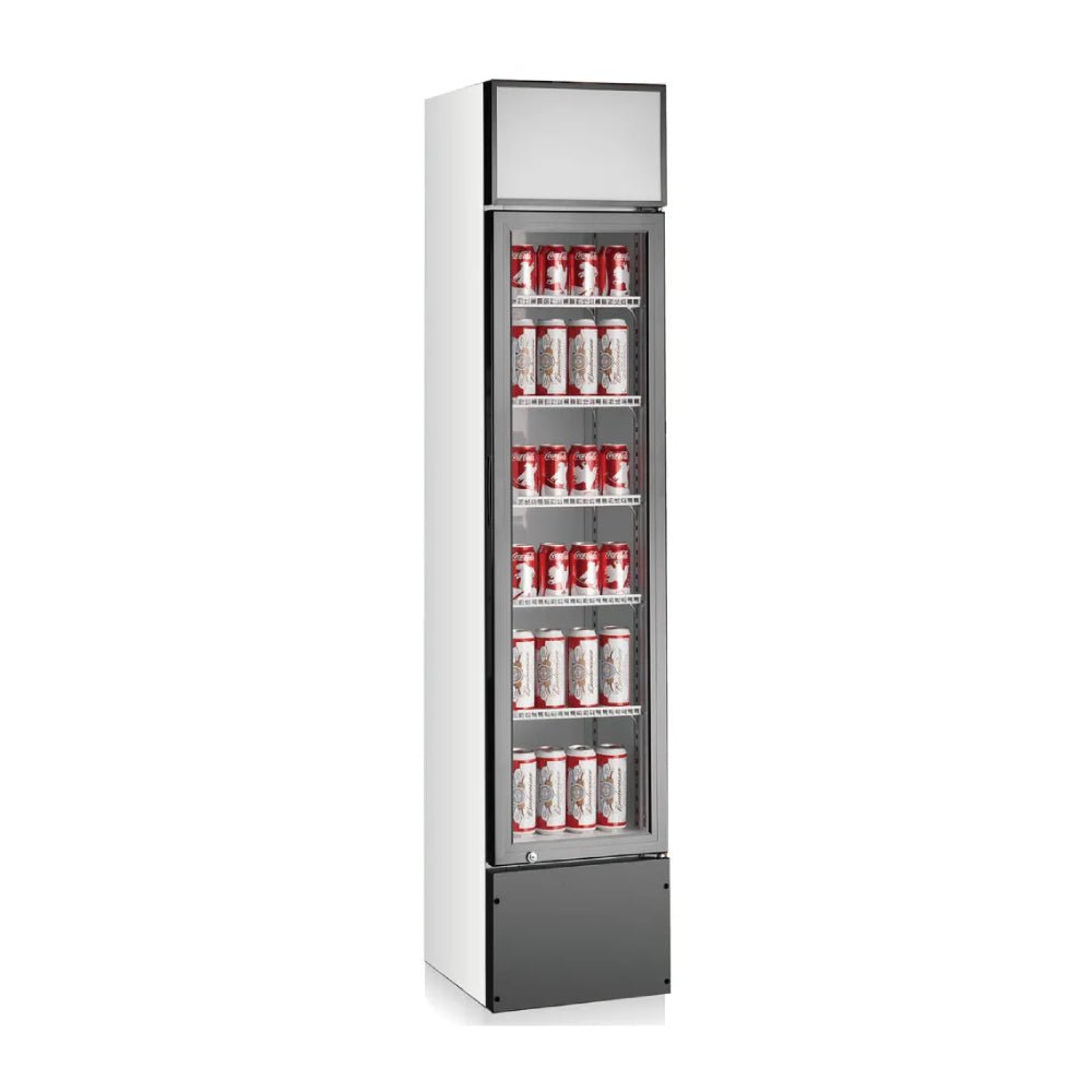 ALKCOOL SDGR15 Premium Slim Line Commercial Single Glass Door Refrigerator, 6.5 Cu.Ft. (94718253)