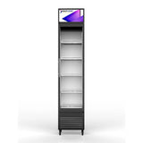 ALKCOOL SDGR15 Premium Slim Line Commercial Single Glass Door Refrigerator, 6.5 Cu.Ft. (94718253)