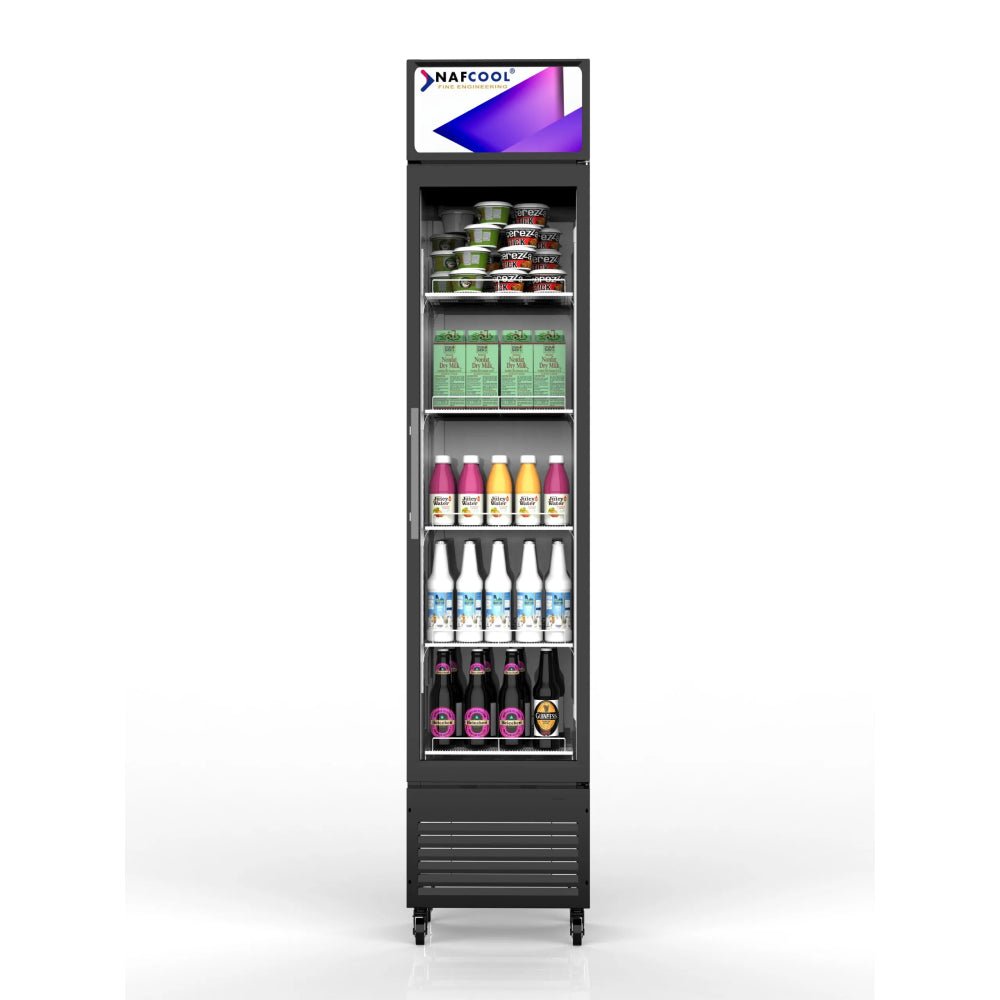 ALKCOOL SDGR15 Premium Slim Line Commercial Single Glass Door Refrigerator, 6.5 Cu.Ft. (94718253)