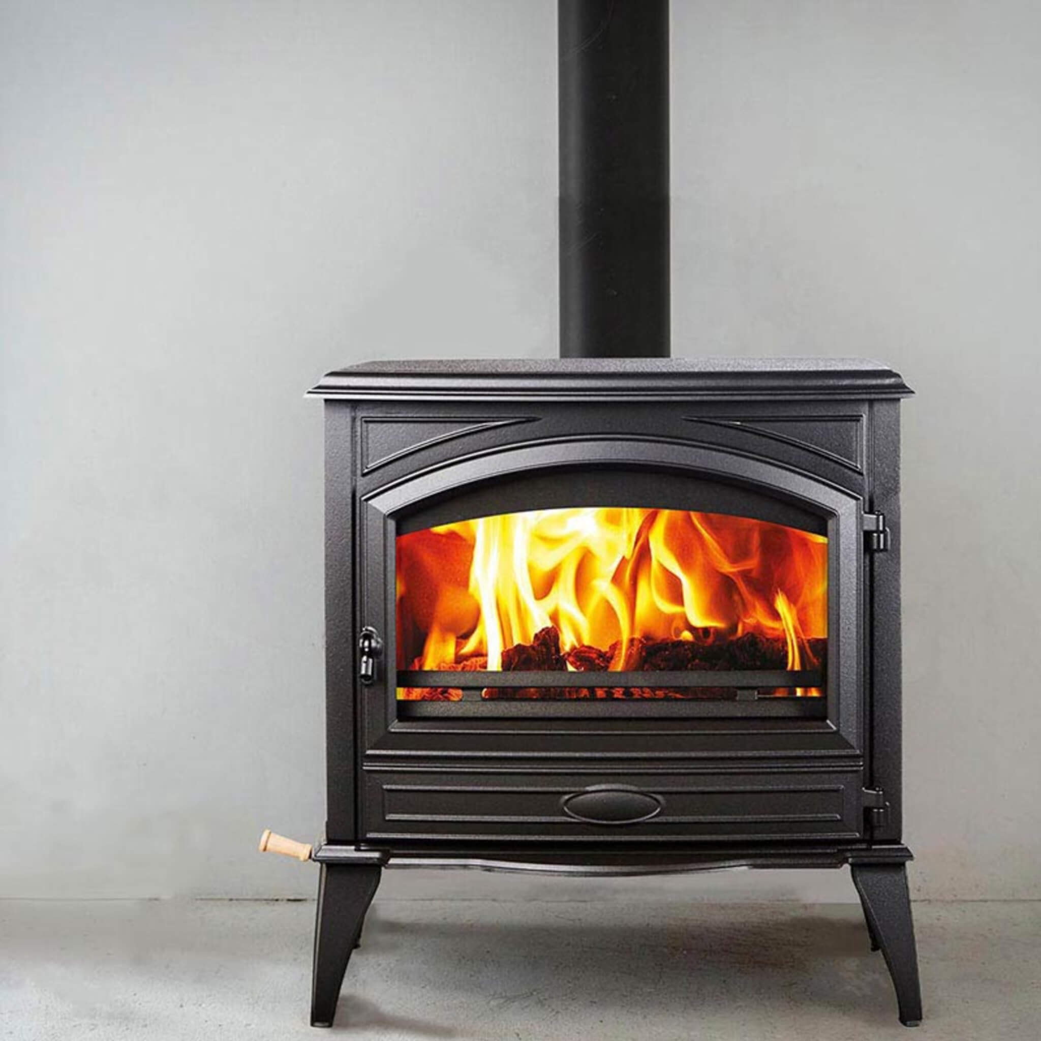 Amantii Lynwood Wood Burning Cast Iron Stove Fireplace [LYNWOOD-W76]