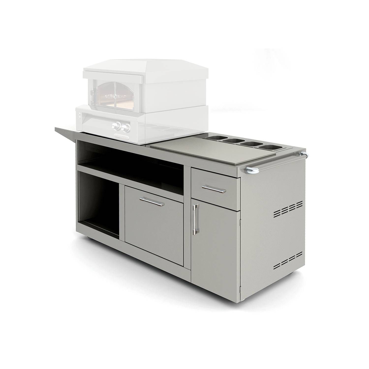 Alfresco 30" Deluxe Pizza Oven Prep Cart