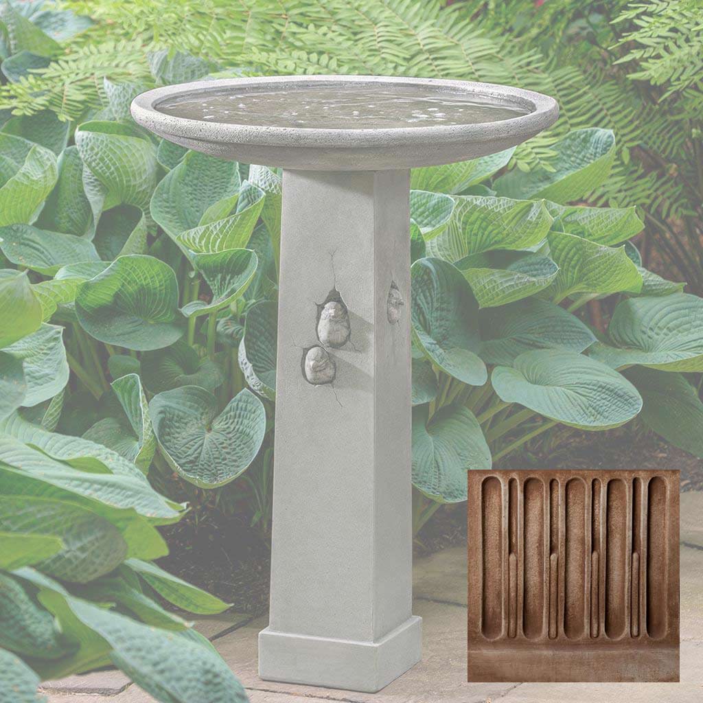 Campania Birdhouse Birdbath - B-191